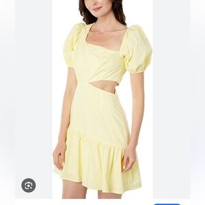 REVOLVE ASTR THE LABEL mayfair lemonade cut out mini dress